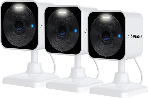Miniatura 11 de Cámara de seguridad Defender GO 2K con AI, WiFi para interior/exterior, para hogar, negocio, mascotas, bebé, detección AI, banda dual, foco/sirena