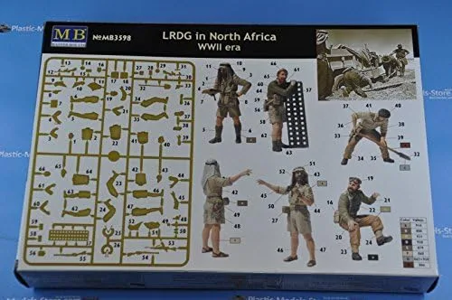 Miniatura 3 de LRDG EN ÁFRICA DEL NORTE, Segunda Guerra Mundial ERA 5 FIGURAS 1/35 MAESTRO BOX 3598