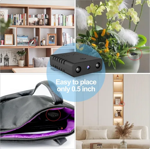 Miniatura 6 de Cámara de batería inalámbrica Wifi más pequeña, HD1080P Mini cámara de seguridad, cámara portátil para monitor de bebé