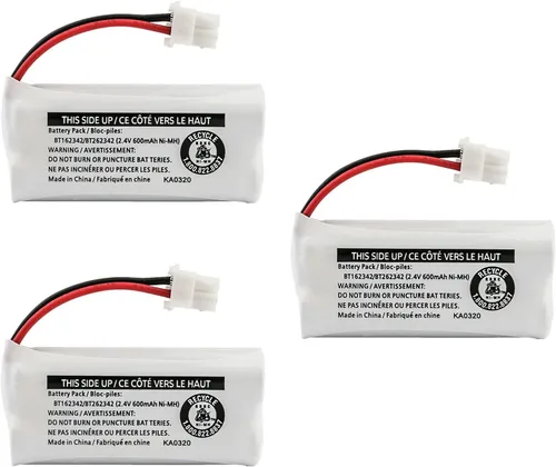 Miniatura 8 de Kastar Paquete de 1 batería de repuesto para Vtech BT162342 BT262342 BT266342 BT183342 BT283342 2SN-AAA40H-S-X2 batería y V-tech SN6107 SN1196