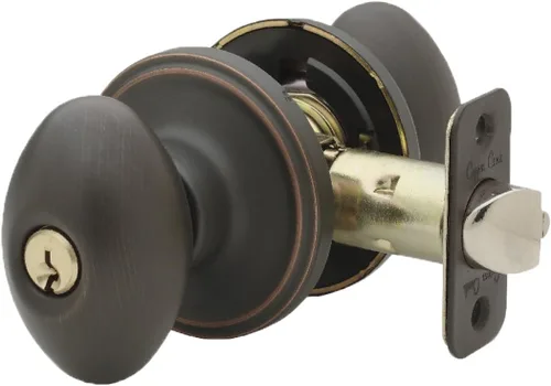 Miniatura 10 de Copper Creek EK2030PS - Pomo de puerta en forma de huevo, función de privacidad, 1 unidad, acabado pulido inoxidable inoxidable pulido