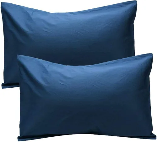 Miniatura 14 de Fundas de almohada de algodón peinado de 600 hilos (paquete de 2) tamaño Queen de 20.0 x 30.0 in, color rosa claro liso Rosa Claro (Sólido)