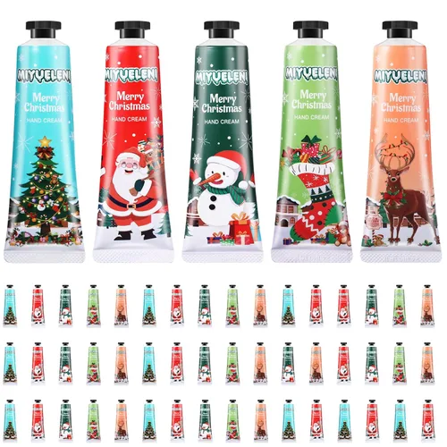 Miniatura 8 de 36 piezas de juegos de regalo de crema de manos de Navidad para manos secas y agrietadas, loción hidratante para manos, pequeña loción de viaje