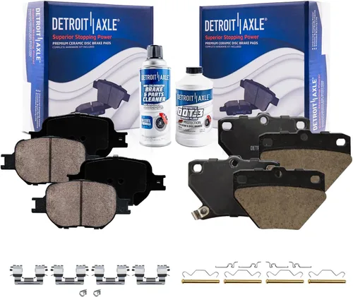 Miniatura 58 de Detroit Axle - Pastillas de freno traseras para Mercedes-Benz C230 C240 C280 C320 C350 CLK320 CLK350 CLK430 E300 E320 E420 E430 SLK350, pastillas