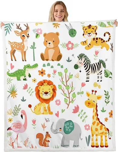 Miniatura 28 de Feelyou Butterfly Throw Blanket Butterflies Print Soft Fleece Sherpa Cozy Fuzzy Plush Warm Glitter Colorful Fuzzy Plush Throw Animal 40"x50" for Bed
