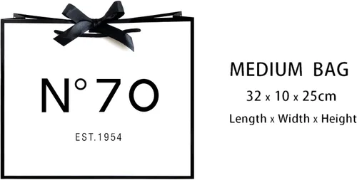 Miniatura 2 de ANFENG Regalo de recuerdo de 70 cumpleaños, bolsa vintage mediana para mujeres, 1954, aniversario, novedad de 70 años, bolsas de papel para fiestas
