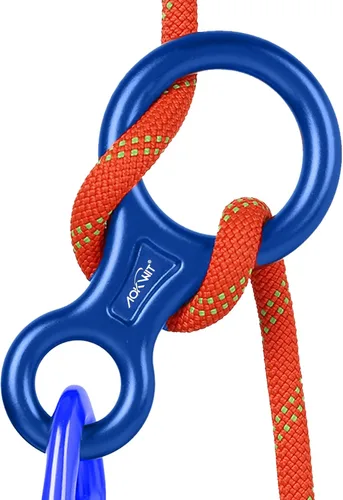 Miniatura 13 de Rescate Figura 8 Descender Equipo de descenso Equipo de descenso 35KN/7,716.2 lbs 7075 Aleación de aluminio Placa de aparejo para escalada Belaying