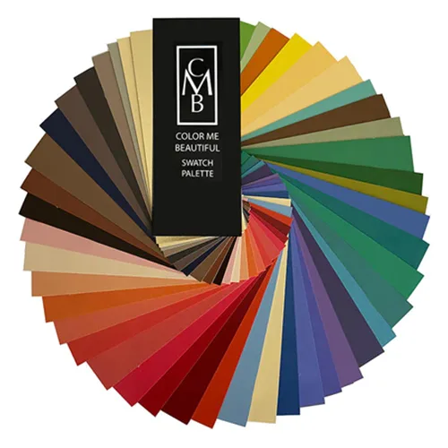 Abanico de Colores Primaveral de Color Me Beautiful, la autoridad líder en análisis de color. Tu guía de color para ropa y accesorios. Las 48
