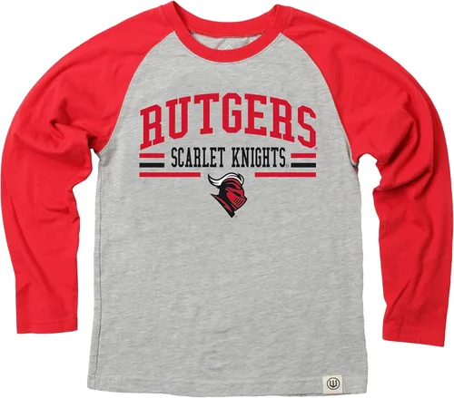Miniatura 67 de Wes and Willy NCAA playera raglán de manga larga para niños
