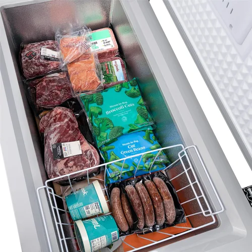 Miniatura 13 de Newair Congelador de cofre de 6.7 pies cúbicos con cesta extraíble, congelador profundo silencioso, control digital de temperatura, alarma de puerta