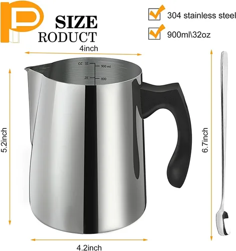 Miniatura 2 de BBAXI Olla para Verter para Hacer Velas con Placa Caliente Eléctrica para Derretir Cera, Olla para Derretir Cera de Velas con Mango Resistente al