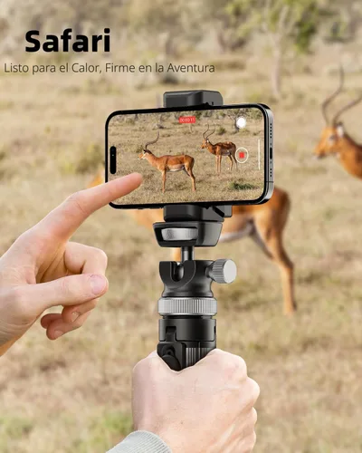 Miniatura 6 de EUCOS Soporte de trípode metálico de 67" para iPhone con control remoto y soporte ligero para cámara, trípode extensible resistente para teléfono