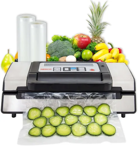 Miniatura 2 de Nesco Deluxe Food VS-12 - Sellador al vacío, 130 vatios y bolsa selladora al vacío NESCO VS-07V, paquete variado y bolsas selladoras al vacío NESCO