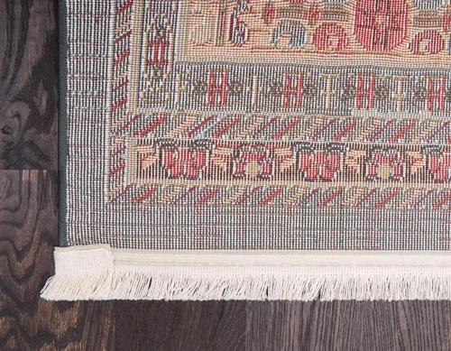 Miniatura 9 de Nomad Tapete contemporáneo de con estampado moderno tribal., Polipropileno, Azul