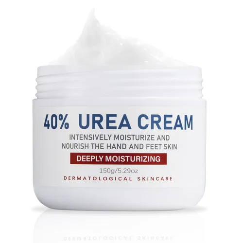 Crema de urea, loción 40% para el cuidado de los pies para talones agrietados, talones agrietados, super, áspero, pies secos y callosos, suaviza la
