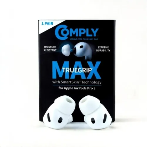 Miniatura 9 de Comply TrueGrip MAX Almohadillas de repuesto premium de espuma viscoelástica para Apple AirPods Pro Gen 3 Comodidad duradera, durabilidad MAX