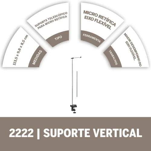 Miniatura 4 de Dremel 2222 Soporte para herramientas de eje flexible, soporte de herramientas de eje flexible para sostener Dremel Flexible Shaft (225) Accesorio