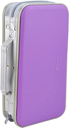 Miniatura 11 de Billetera para CD y DVD, capacidad de 96 unidades, resistente, resistente, almacenamiento de DVD, carcasa dura, soporte para disco de CD, funda