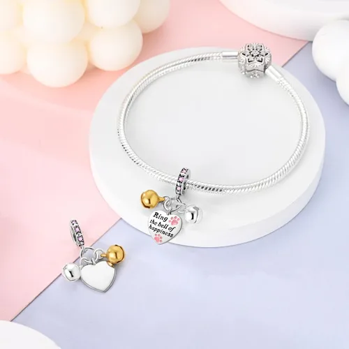 Miniatura 63 de Hapour Dijes de plata de ley 925 para pulseras, collar, joyería europea, colgante de cuentas para mujeres y madres