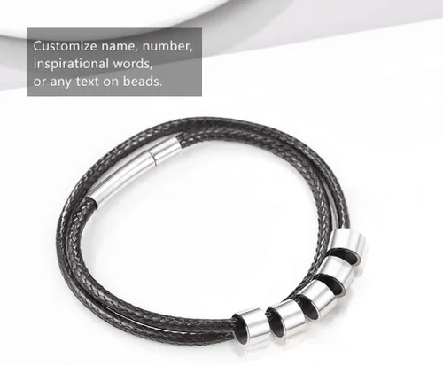 Miniatura 33 de PROSTEEL Collar de cuero impermeable para hombre, 0.079 in/0.118 in, 16 a 30 pulgadas, con cierre de acero inoxidable, cadena de bricolaje