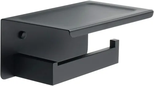 Miniatura 9 de Alise Soporte de Papel Higiénico, Soporte de Paños de Baño con Estante, Dispensador de Almacenamiento de Rollo de Papel Higiénico Doble de Acero