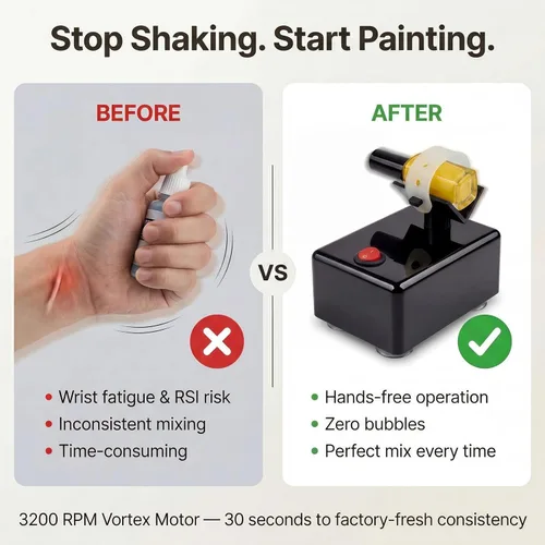 Miniatura 3 de Mezclador de esmalte de uñas modelo Paint Shaker, máquina mezcladora de vórtice para pigmentos, esmalte de uñas, adhesivos de pegamento