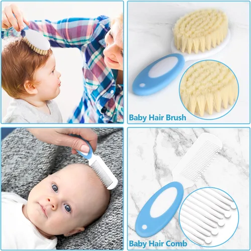 Miniatura 2 de Kit de cuidado y aseo para bebés recién nacidos, kit de cuidado de seguridad mejorado de 31 piezas, set de cuidado de salud para guardería de recién