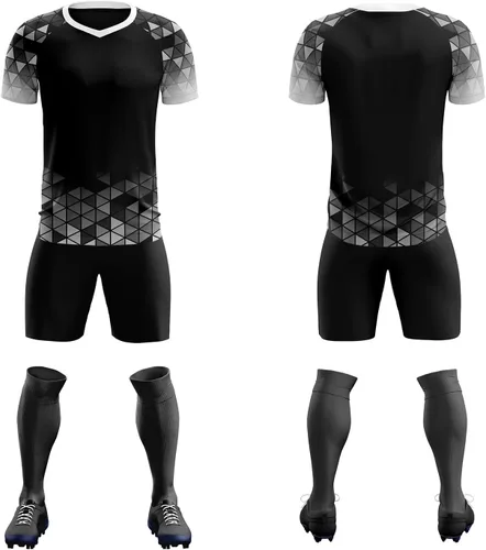 Miniatura 2 de Camiseta de fútbol personalizada, uniforme, unisex, juvenil, equipo deportivo con pantalones cortos, número de nombre impreso