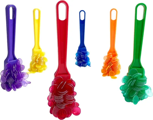 Miniatura 4 de Yuanhe Virutas magnéticas de varita de bingo, 6 colores para aprendizaje de ciencias, conteo familiar, actividades nocturnas
