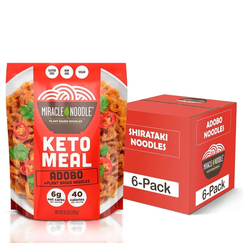 Miniatura 4 de Miracle Noodle Angel Hair Shirataki - Fideos Konjac listos para comer, aptos para dieta cetogénica, paleo, veganos, sin gluten, bajos