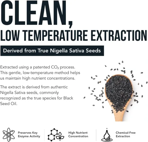 Miniatura 7 de Cápsulas de extracto de aceite de semilla negra con 20% de timoquinona - TQ-Advanced 4X®: Concentración potente de timoquinona disponible