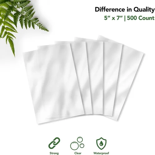 Miniatura 4 de Seal Fresh Bolsas de celofán con lazos holográficos láser de 4 pulgadas (5 colores) – 5 x 7 pulgadas (500 unidades) – Bolsas de celofán