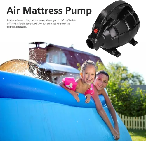 Miniatura 8 de Bomba eléctrica de colchón de aire, 17000pa 600 W, bomba de pista de aire multifunción de alta presión, bomba inflable eléctrica para colchón