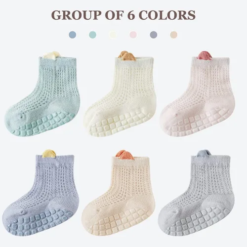 Miniatura 2 de ZURLEFY Nuevos calcetines de malla de verano para bebés, niños y niñas pequeñas, calcetines para recién nacidos, accesorios esenciales para bebés