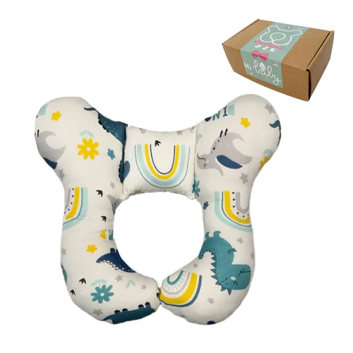 Almohadas para el Cuello del Bebé, Cómoda Almohada de Soporte para Cabeza y Cuello del Bebé para Viaje, para Asiento de Coche, Cochecito, Carriola,