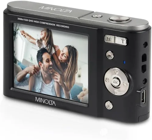 Miniatura 4 de Minolta Cámara digital MND20 de 44 MP - Video Ultra HD de 2.7K, zoom digital 16X, estabilización antivibración, lapso de tiempo, detección facial
