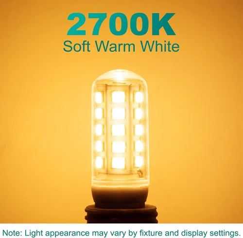Miniatura 8 de DiCUNO Bombilla LED G9, 2700 K, luz blanca cálida suave, bombillas LED G9 de 4 W, equivalente a halógeno de 40 W, no regulable, 400 LM, base bipin