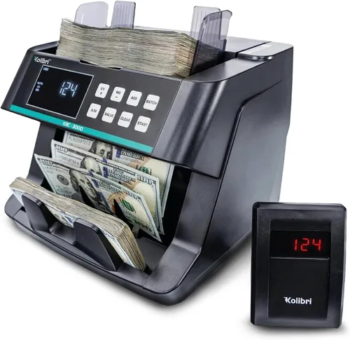 Miniatura 7 de Kolibri, contador de dinero con detección UV Blanco/Verde (Kolibri Uv/Mg)