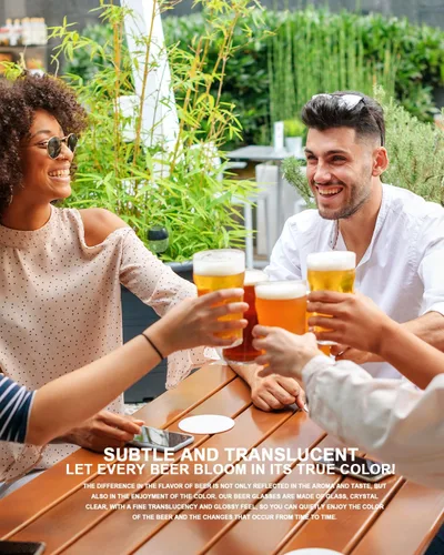 Miniatura 6 de Vasos de pinta, vasos de cerveza británica de 20 onzas, vasos de cerveza artesanales clásicos, vasos de cerveza de alta calidad, vasos de cerveza