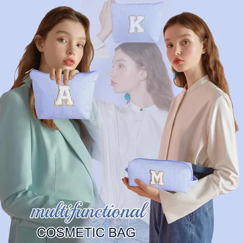 Miniatura 2 de YOOLIFE Bolsa de maquillaje inicial para niñas y niños, bolsa de cosméticos, bolsa de aseo de viaje, regalo para profesores, adolescentes, niñas