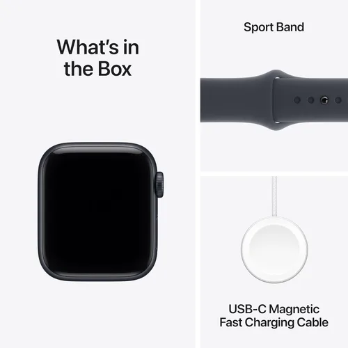 Miniatura 6 de Apple Watch SE 3 [GPS 1.575 in] Smartwatch con caja de aluminio medianoche con correa deportiva de medianoche - S/M. Monitores de fitness y sueño
