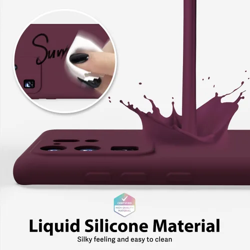 Miniatura 4 de oakxco Funda para teléfono Samsung Galaxy S20 Ultra de silicona líquida, fina y delgada de goma suave TPU lisa y suave de gel para mujeres y niñas
