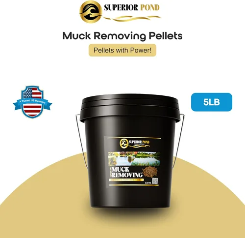 Miniatura 2 de Superior Pond Productos: Pellets de mierda - 5lb Probiótico beneficioso para bacterias de estanque Removedor de lodos de estanque Reduce