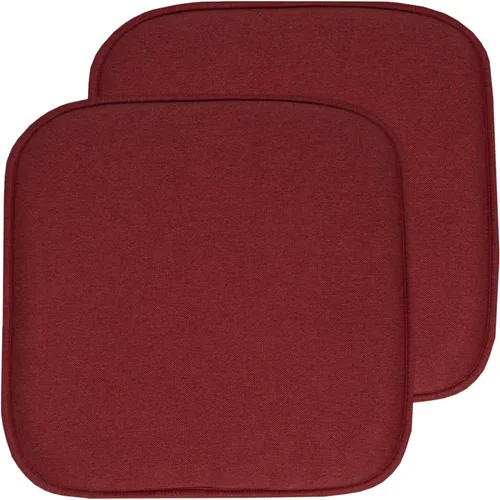 Miniatura 125 de Sweet Home Collection Cojines de espuma viscoelástica para silla, antideslizantes, diseño de panal de abeja, 16 x 16 pulgadas, paquete de 2