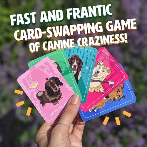 Miniatura 2 de Ginger Fox Canine Chaos Card Swapping Game - Reclama tu camino a la victoria coleccionando personajes de celebridades caninas locas