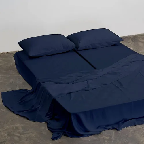 Miniatura 5 de Sábanas divididas tamaño King, 5 piezas, 100% algodón egipcio, para cama King dividida, ajustable de 10 pulgadas de profundidad, bolsillo dividido