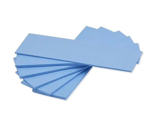 Miniatura 8 de Paquete de 12 almohadillas de silicona conductoras térmicas, suaves, seguras y fáciles de aplicar para SSD CPU, GPU, LED, chipset, enfriamiento, azul