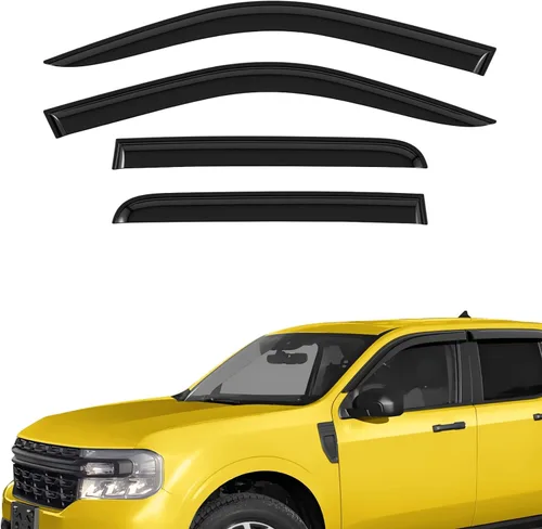 Miniatura 17 de Deflectores de ventana extra duraderos, viseras de ventana con cinta adhesiva, protectores de lluvia para Mazda CX-5 2017-2026, viseras solares