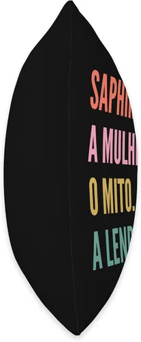 Miniatura 2 de Funny Portuguese First Name Design - Saphira Throw Pillow