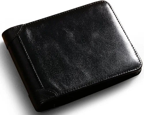 Miniatura 3 de MANBANG - Cartera de piel de vacuno con capacidad extra para hombre